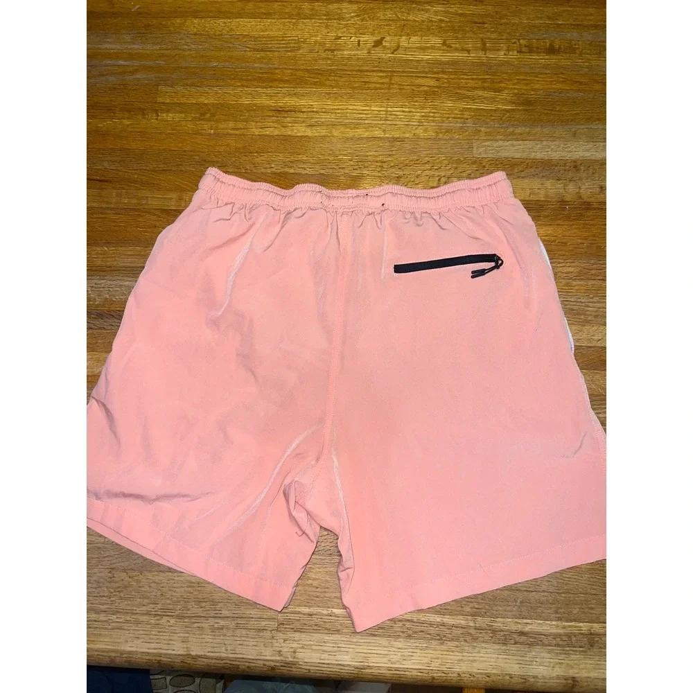 Brooklyn Cloth Surf Ave‎ Mens XL Peach Coral Mesh Lined Swim Trunks Board Shorts